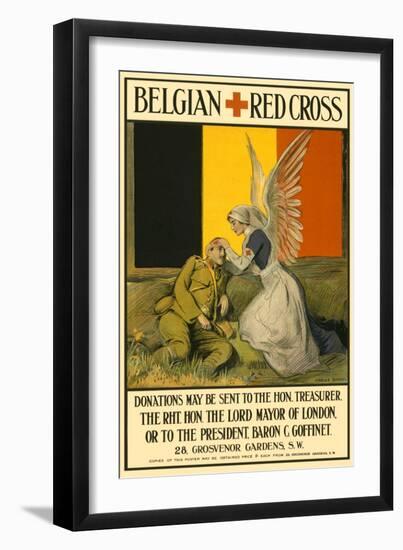 Belgian Red Cross-Charles A. Buchel-Framed Art Print