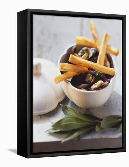 Belgian Speciality: Mussels with Chips-Eising Studio - Food Photo and Video-Framed Premier Image Canvas