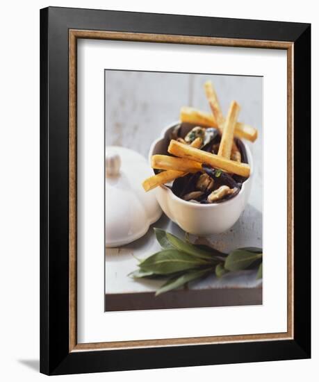 Belgian Speciality: Mussels with Chips-Eising Studio - Food Photo and Video-Framed Photographic Print