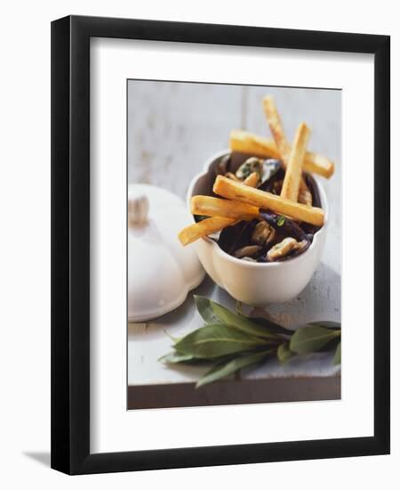 Belgian Speciality: Mussels with Chips-Eising Studio - Food Photo and Video-Framed Photographic Print