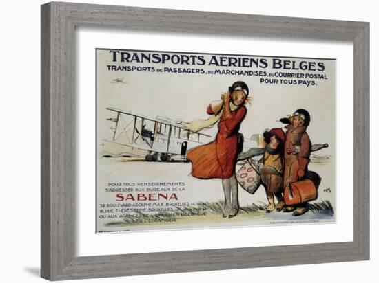 Belgian Transport-null-Framed Giclee Print