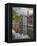Belgium, Brugge, West Flanders, Canal Scene with homes and Bridge-Terry Eggers-Framed Premier Image Canvas