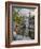 Belgium, Brugge, West Flanders, Canal Scene with homes and Bridge-Terry Eggers-Framed Photographic Print