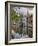 Belgium, Brugge, West Flanders, Canal Scene with homes and Bridge-Terry Eggers-Framed Photographic Print