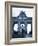 Belgium, Brussels; a Girl Walking with an Umbrella in Front of the Arc Du Triomphe-Ken Sciclina-Framed Photographic Print