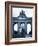 Belgium, Brussels; a Girl Walking with an Umbrella in Front of the Arc Du Triomphe-Ken Sciclina-Framed Photographic Print