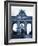 Belgium, Brussels; a Girl Walking with an Umbrella in Front of the Arc Du Triomphe-Ken Sciclina-Framed Photographic Print