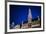 Belgium, Brussels. Grand Place, Holiday lights with a Christmas tree-Walter Bibikow-Framed Premium Photographic Print