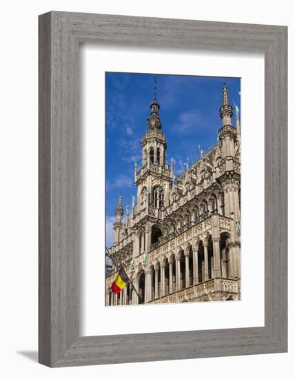 Belgium, Brussels. Grand Place, Maison du Roi-Walter Bibikow-Framed Photographic Print