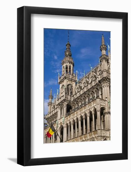 Belgium, Brussels. Grand Place, Maison du Roi-Walter Bibikow-Framed Photographic Print