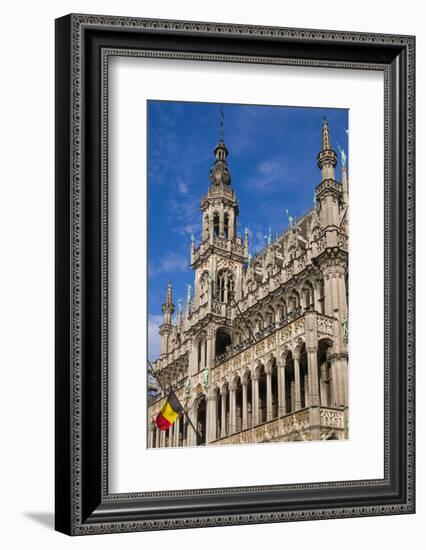 Belgium, Brussels. Grand Place, Maison du Roi-Walter Bibikow-Framed Photographic Print