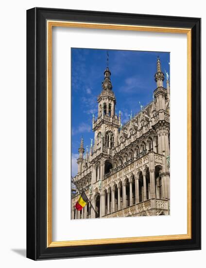 Belgium, Brussels. Grand Place, Maison du Roi-Walter Bibikow-Framed Photographic Print