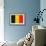 Belgium Flag Design with Wood Patterning - Flags of the World Series-Philippe Hugonnard-Framed Art Print displayed on a wall