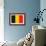 Belgium Flag Design with Wood Patterning - Flags of the World Series-Philippe Hugonnard-Framed Art Print displayed on a wall