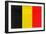 Belgium Flag Design with Wood Patterning - Flags of the World Series-Philippe Hugonnard-Framed Art Print
