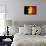 Belgium Flag-igor stevanovic-Framed Stretched Canvas displayed on a wall