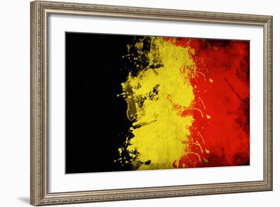 Belgium Flag-igor stevanovic-Framed Art Print