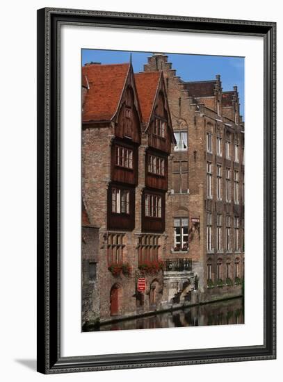 Belgium, Flanders, Bruges, Quai Du Rosaire-null-Framed Giclee Print