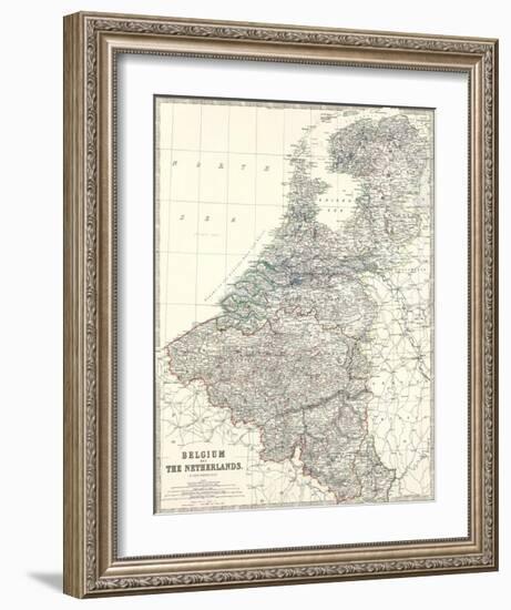 Belgium, Netherlands, c.1861-Alexander Keith Johnston-Framed Art Print