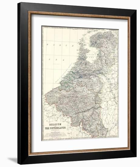 Belgium, Netherlands, c.1861-Alexander Keith Johnston-Framed Art Print