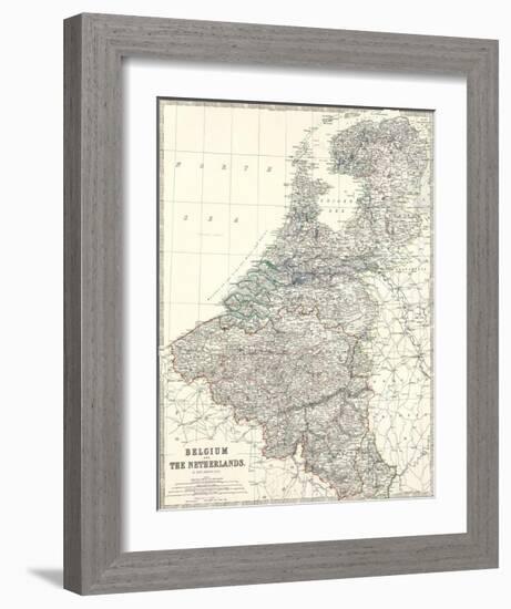 Belgium, Netherlands, c.1861-Alexander Keith Johnston-Framed Art Print