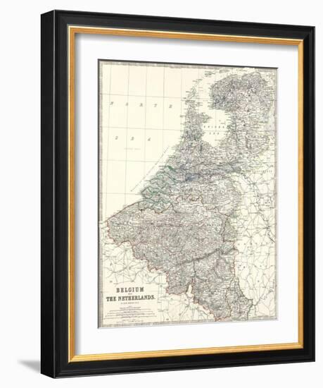 Belgium, Netherlands, c.1861-Alexander Keith Johnston-Framed Art Print