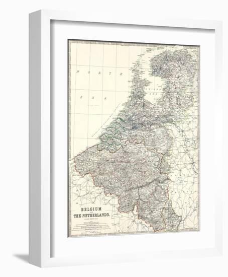 Belgium, Netherlands, c.1861-Alexander Keith Johnston-Framed Art Print