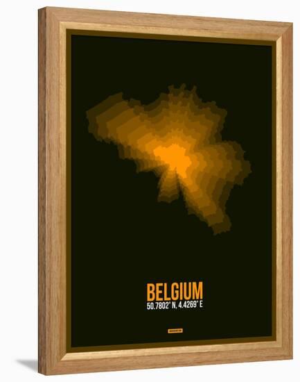 Belgium Radiant Map 2-NaxArt-Framed Stretched Canvas