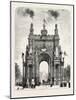 Belgium: the Memorial Arch of Triumph at Brussels, 1880 1881-null-Mounted Giclee Print