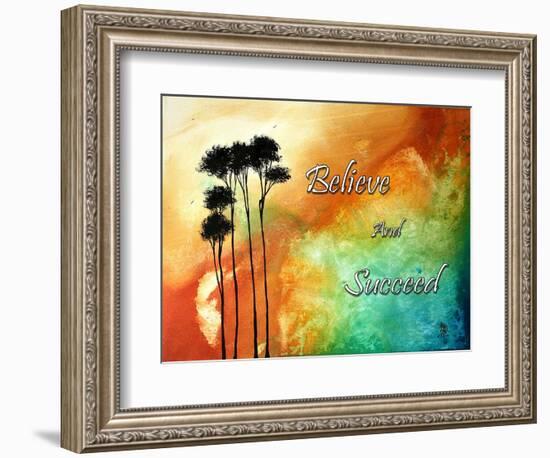 Believe and Succeed-Megan Aroon Duncanson-Framed Premium Giclee Print