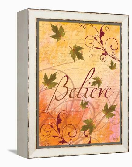 Believe and Swirling Autumn Leaves-Bee Sturgis-Framed Stretched Canvas