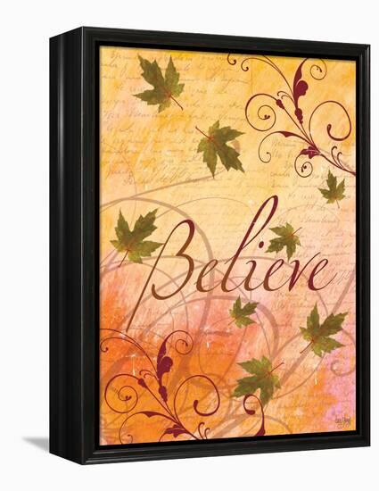 Believe and Swirling Autumn Leaves-Bee Sturgis-Framed Stretched Canvas