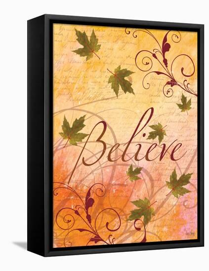 Believe and Swirling Autumn Leaves-Bee Sturgis-Framed Stretched Canvas