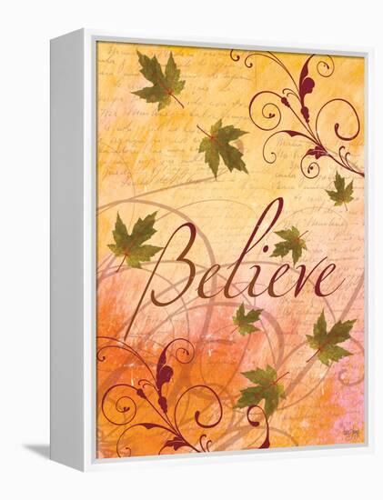 Believe and Swirling Autumn Leaves-Bee Sturgis-Framed Stretched Canvas