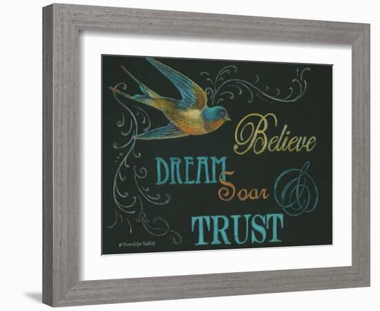 Believe & Bird-Gwendolyn Babbitt-Framed Art Print