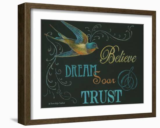 Believe & Bird-Gwendolyn Babbitt-Framed Art Print