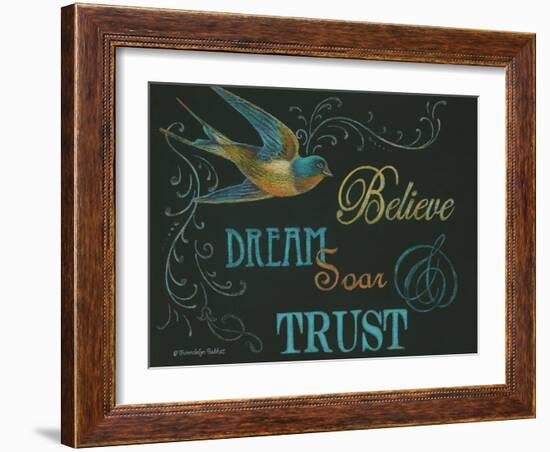 Believe & Bird-Gwendolyn Babbitt-Framed Art Print