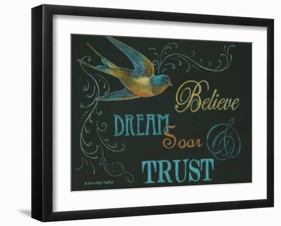 Believe & Bird-Gwendolyn Babbitt-Framed Art Print