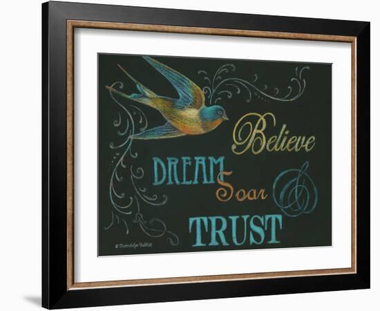 Believe & Bird-Gwendolyn Babbitt-Framed Art Print