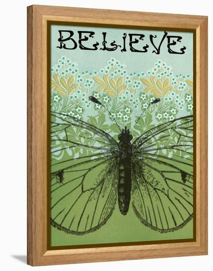 Believe Butterfly-Ricki Mountain-Framed Stretched Canvas