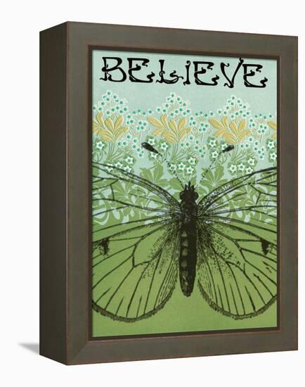 Believe Butterfly-Ricki Mountain-Framed Stretched Canvas