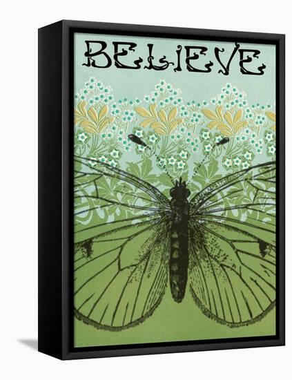 Believe Butterfly-Ricki Mountain-Framed Stretched Canvas