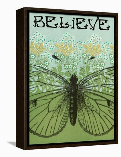 Believe Butterfly-Ricki Mountain-Framed Stretched Canvas