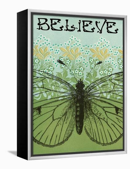 Believe Butterfly-Ricki Mountain-Framed Stretched Canvas