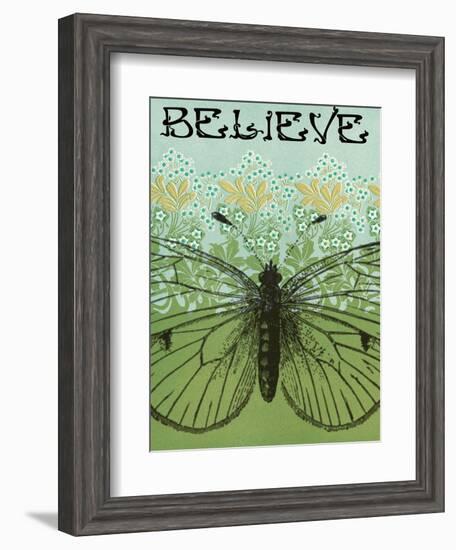 Believe Butterfly-Ricki Mountain-Framed Art Print