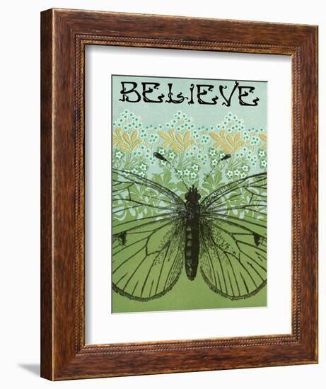 Believe Butterfly-Ricki Mountain-Framed Art Print