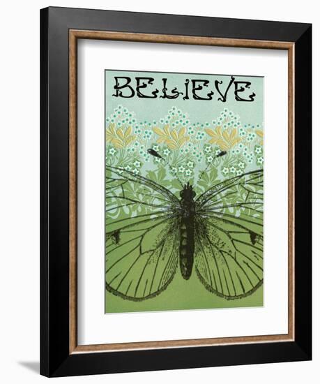 Believe Butterfly-Ricki Mountain-Framed Art Print