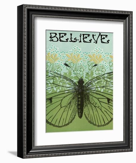 Believe Butterfly-Ricki Mountain-Framed Art Print