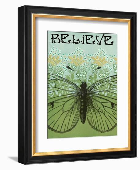 Believe Butterfly-Ricki Mountain-Framed Art Print