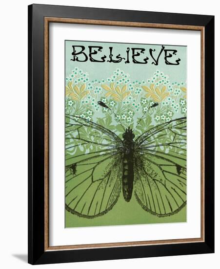 Believe Butterfly-Ricki Mountain-Framed Art Print